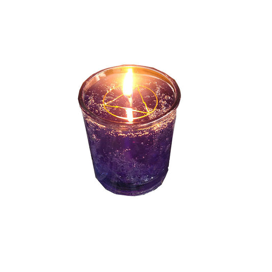 Wishing Ceremony Candle Prayer Glass Crystal Three Eight-pointed Stars Candle